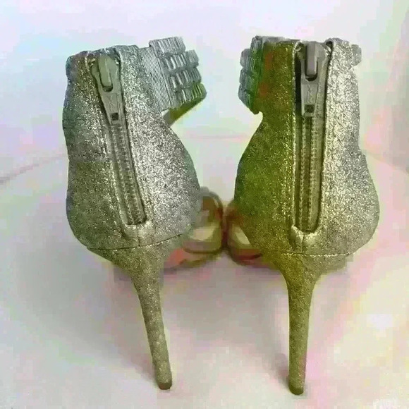 NWOT. Gianni Bini Shawn Sparkle Embellished Strappy Dress Sandal Heels. … - Picture 2 of 5